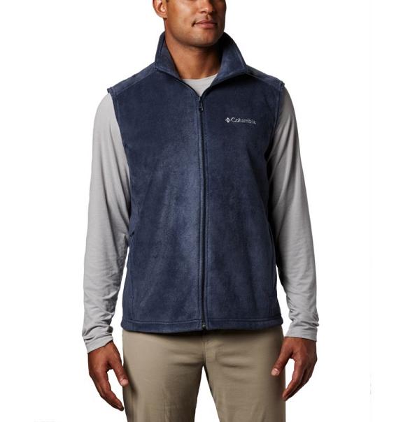 Columbia Steens Mountain Vest Navy For Men's NZ36178 New Zealand